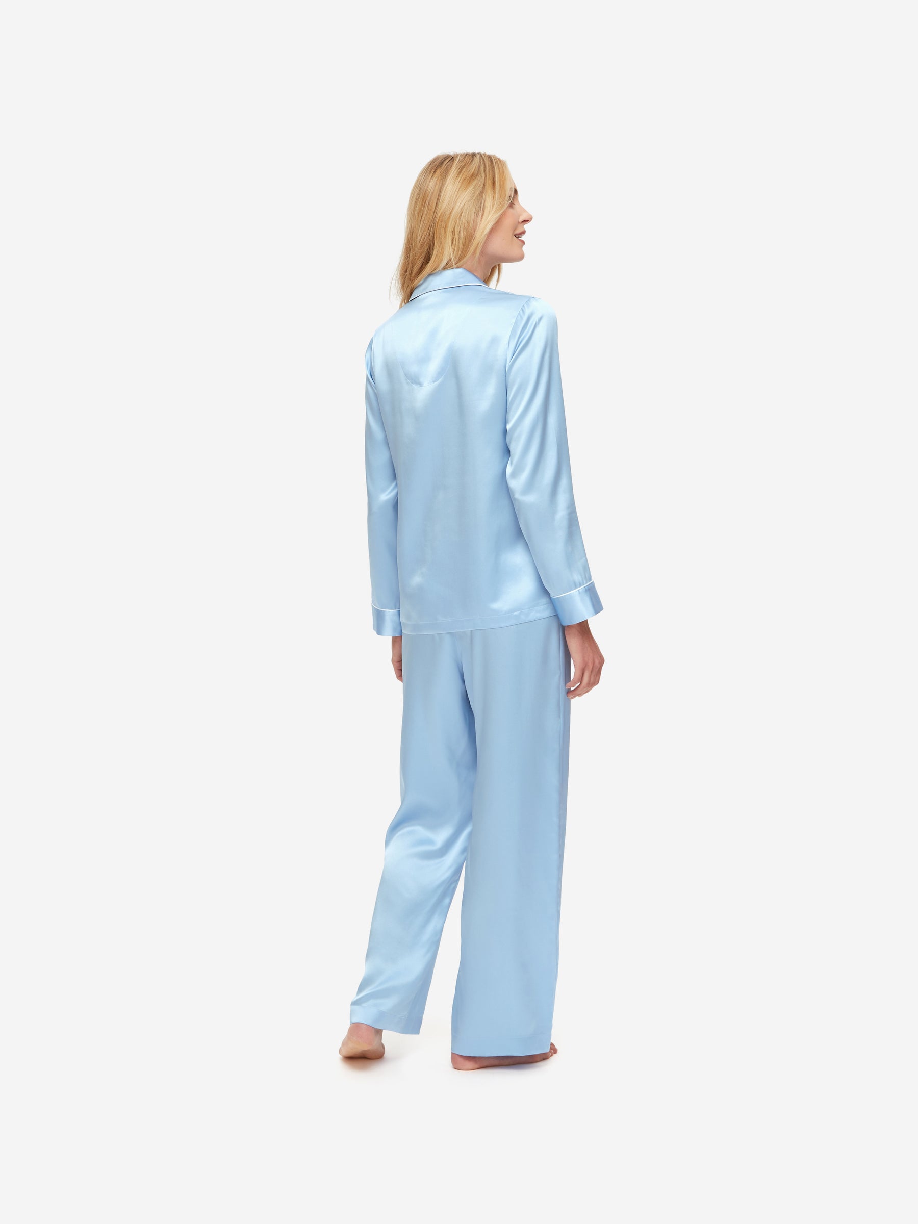 Women's Pyjamas Bailey 2 Silk Satin Sky