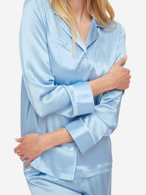 Women's Pyjamas Bailey 2 Silk Satin Sky