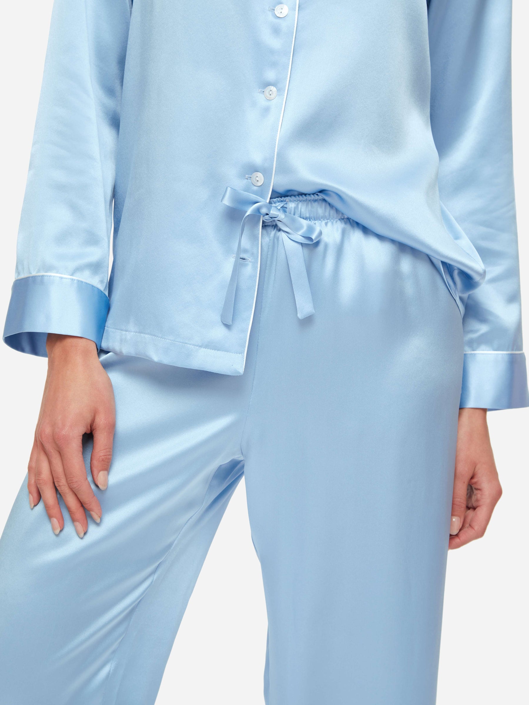 Women's Pyjamas Bailey 2 Silk Satin Sky