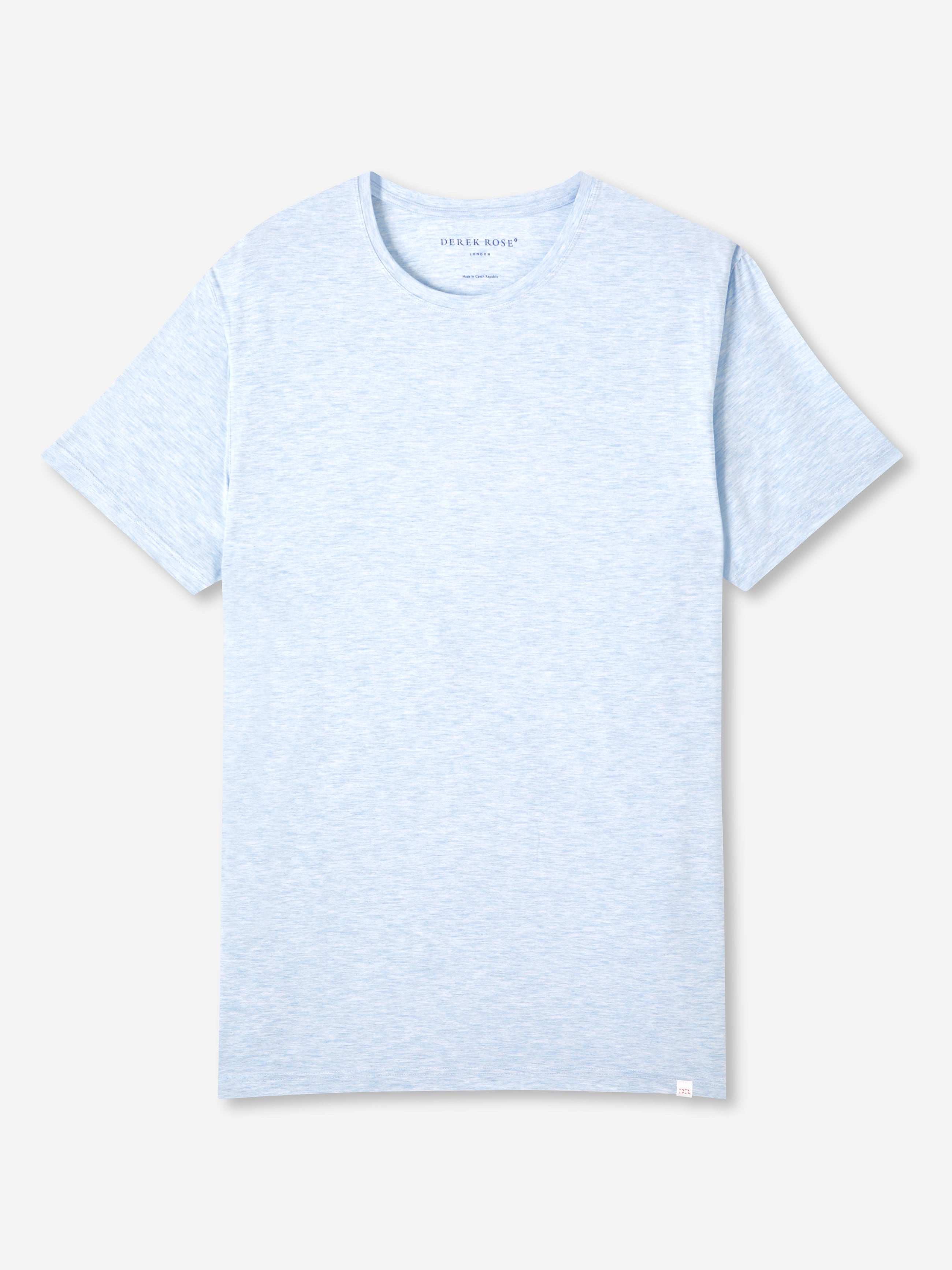 Men's T-Shirt Ethan Micro Modal Stretch Light Blue Heather