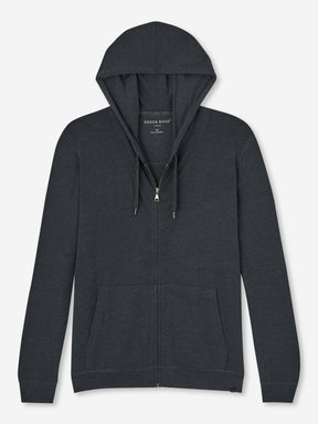 Men's Jersey Hoodie Marlowe Micro Modal Anthracite