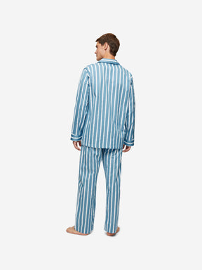 Men's Classic Fit Pyjamas Royal 219 Cotton Blue