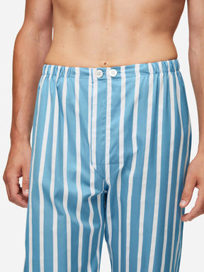 Men's Classic Fit Pyjamas Royal 219 Cotton Blue