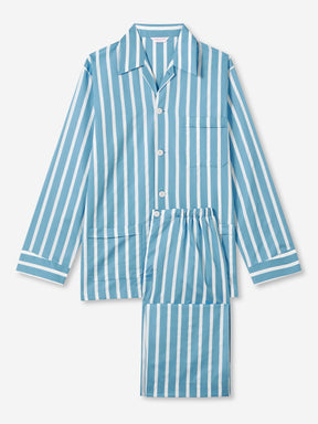 Men's Classic Fit Pyjamas Royal 219 Cotton Blue