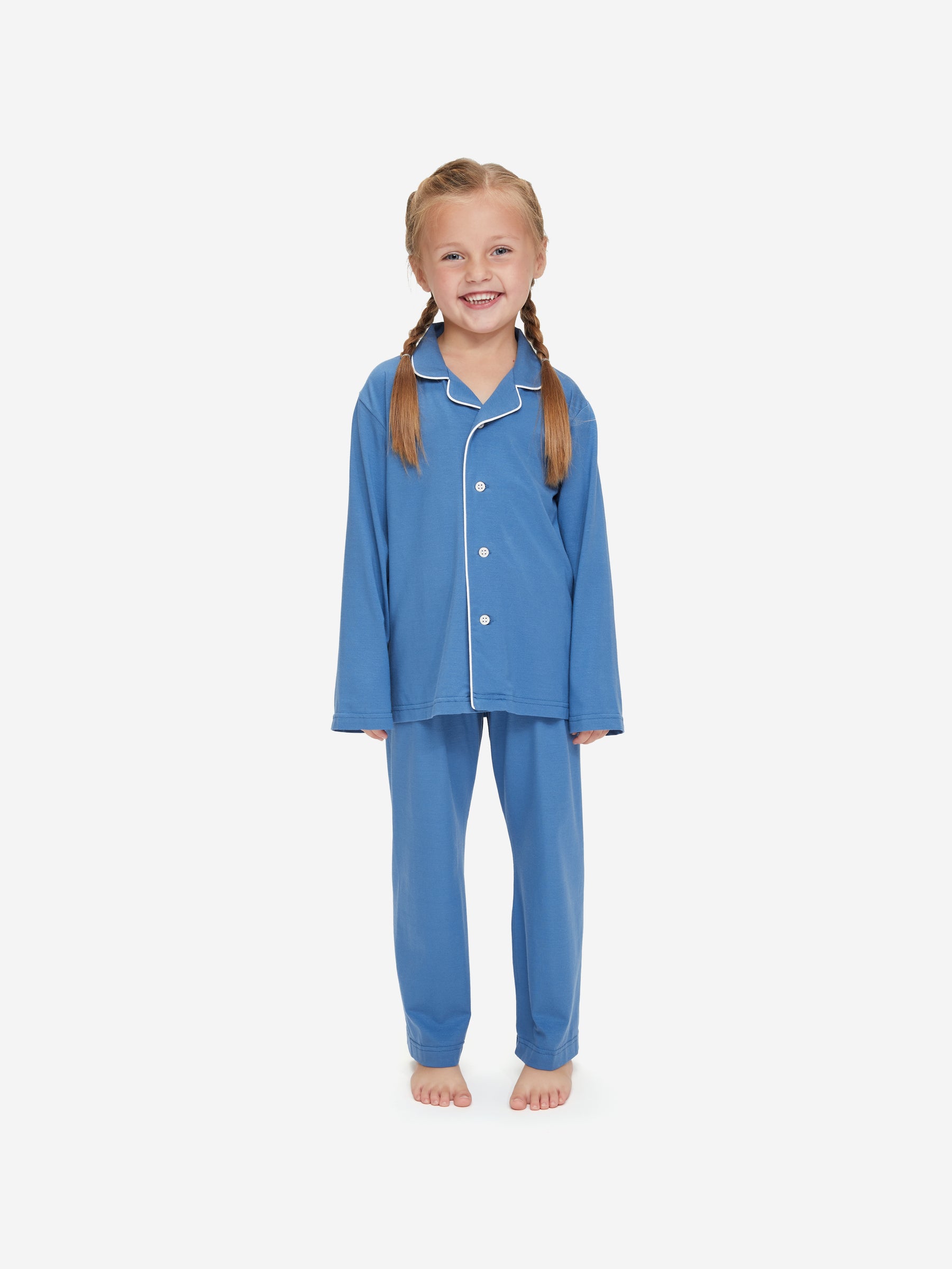 Kids' Pyjamas Basel Micro Modal Stretch Lake Blue