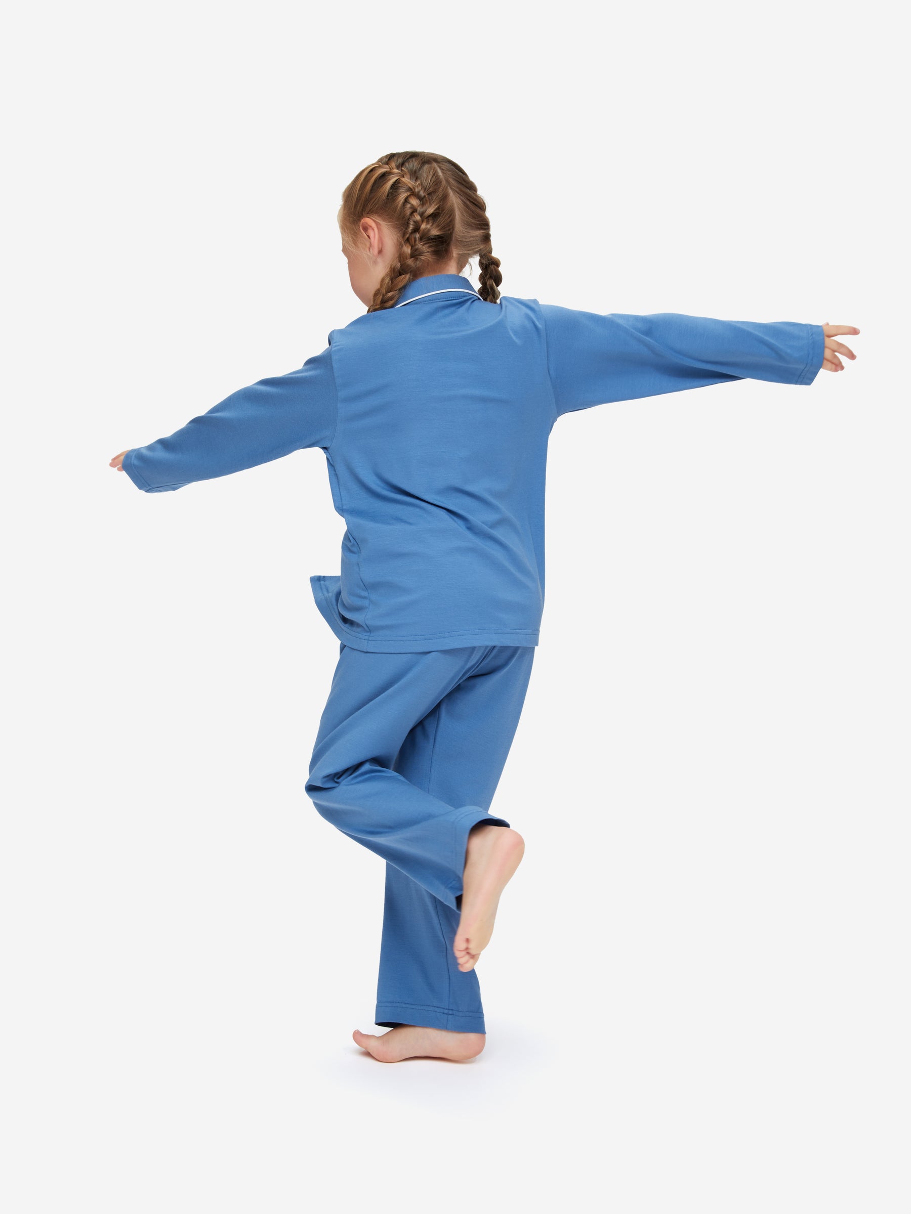 Kids' Pyjamas Basel Micro Modal Stretch Lake Blue