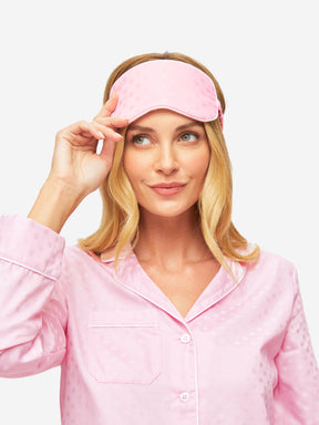 Eye Mask Kate 7 Cotton Jacquard Pink