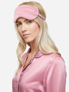 Eye Mask Bailey Silk Satin Rose