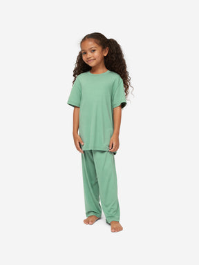 Kids' Lounge Set Basel Micro Modal Stretch Sage Green
