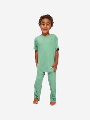 Kids' Lounge Set Basel Micro Modal Stretch Sage Green