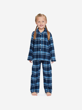 Kids' Pyjamas Kelburn 22 Brushed Cotton Navy