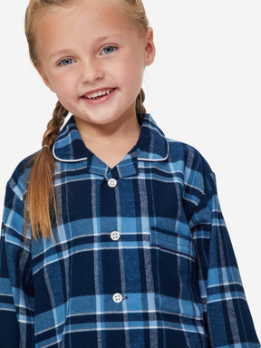 Kids' Pyjamas Kelburn 22 Brushed Cotton Navy