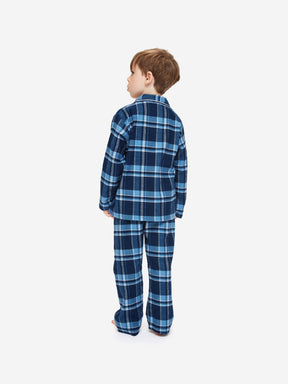 Kids' Pyjamas Kelburn 22 Brushed Cotton Navy