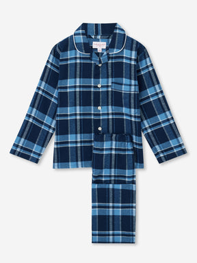 Kids' Pyjamas Kelburn 22 Brushed Cotton Navy
