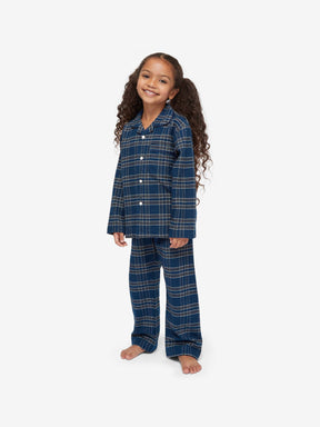 Kids' Pyjamas Kelburn 30 Brushed Cotton Navy