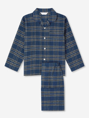 Kids' Pyjamas Kelburn 30 Brushed Cotton Navy