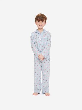 Kids' Pyjamas Nelson 84 Cotton Batiste Blue