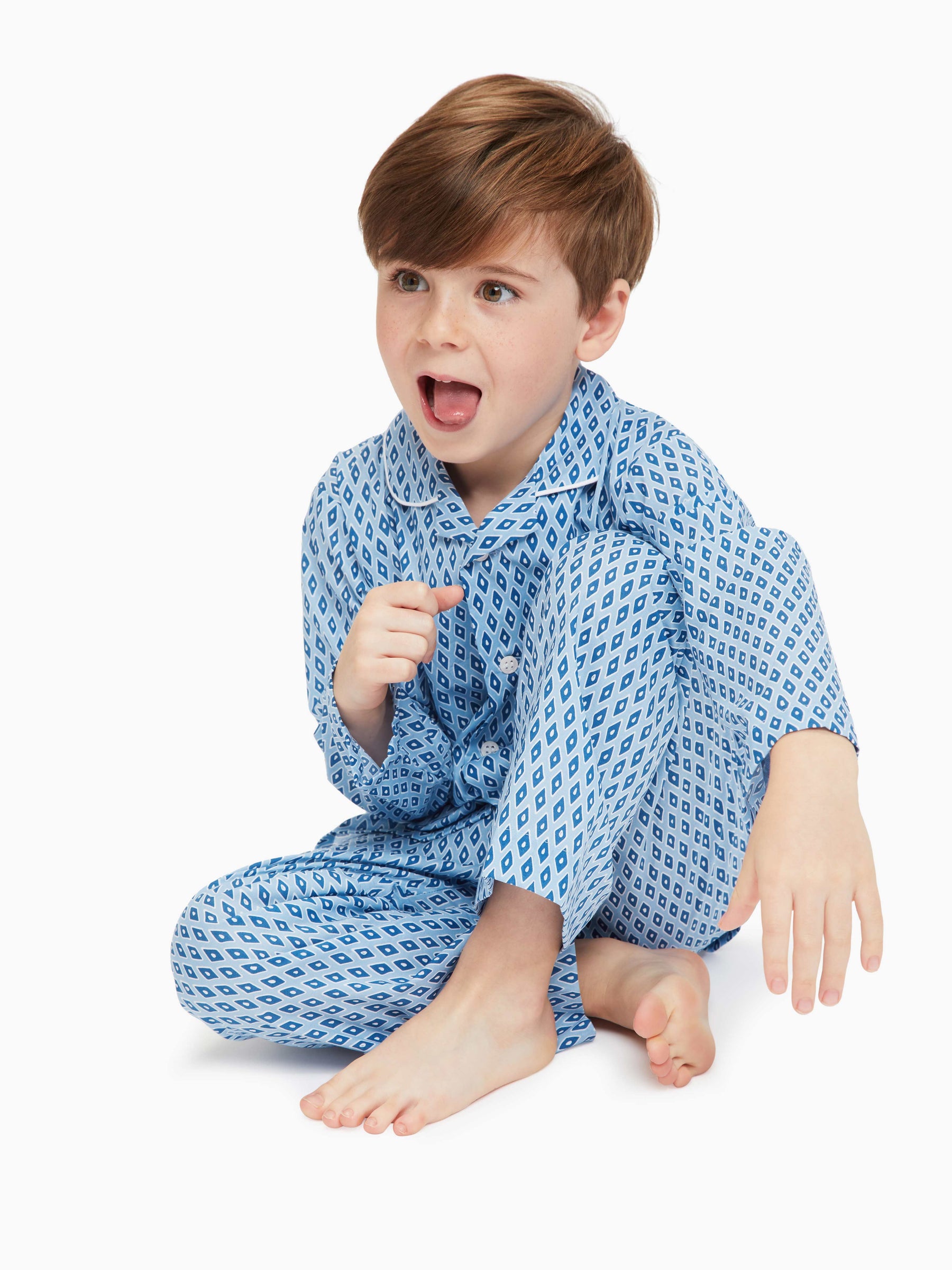 Kids' Pyjamas Nelson 87 Cotton Batiste Blue