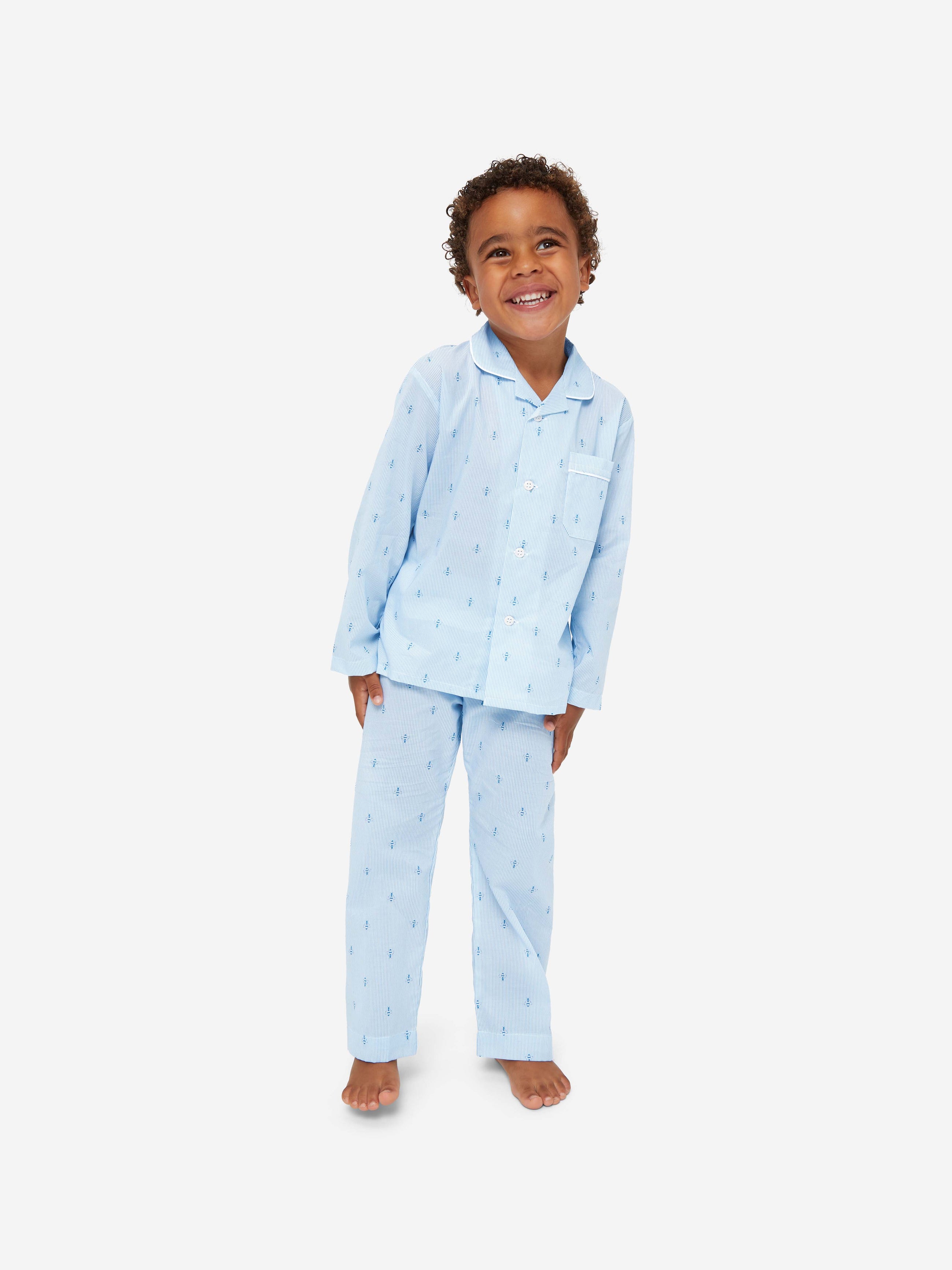 Kids' Pyjamas Nelson 94 Cotton Batiste Blue