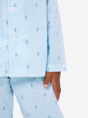 Kids' Pyjamas Nelson 94 Cotton Batiste Blue