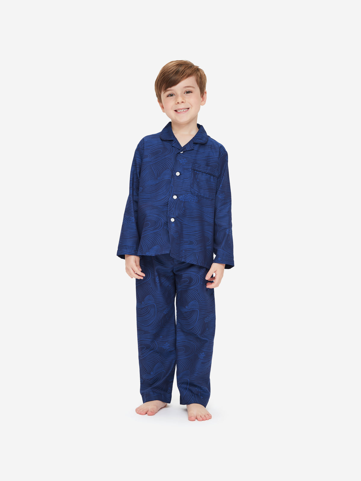 Kids' Pyjamas Paris 22 Cotton Jacquard Navy