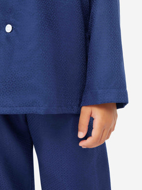 Kids' Pyjamas Lombard 6 Cotton Jacquard Navy