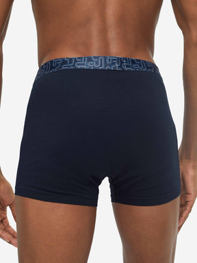Men's Boxer Briefs Band 55 Pima Cotton Stretch Navy