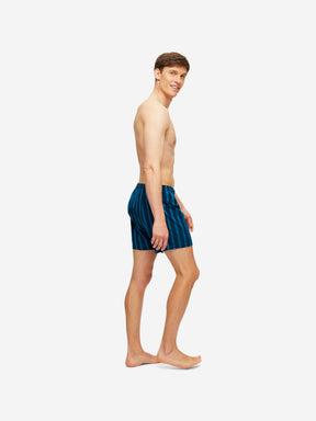Men's Classic Fit Boxers Royal 218 Cotton Navy