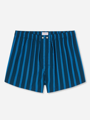 Men's Classic Fit Boxers Royal 218 Cotton Navy