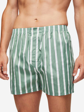 Men's Classic Fit Boxers Royal 219 Cotton Green