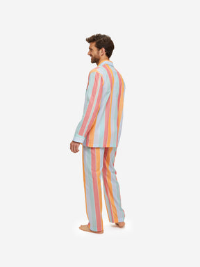 Men's Classic Fit Pyjamas Amalfi 18 Cotton Batiste Multi