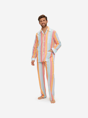 Men's Classic Fit Pyjamas Amalfi 18 Cotton Batiste Multi