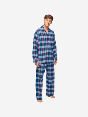 Men's Classic Fit Pyjamas Kelburn 29 Brushed Cotton Multi