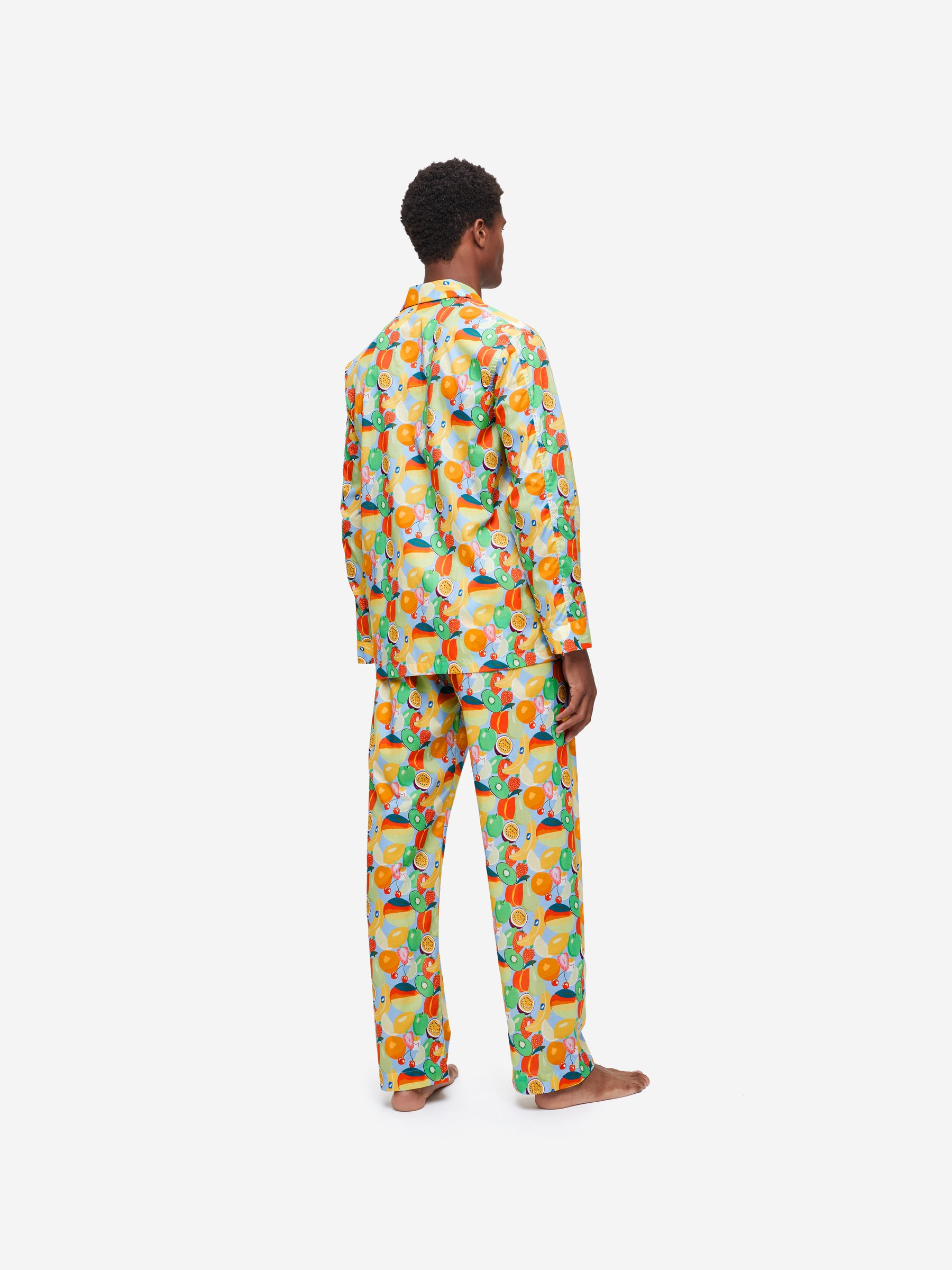 Men's Classic Fit Pyjamas Ledbury 49 Cotton Batiste Multi