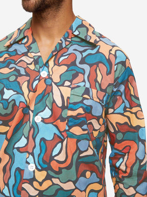 Men's Classic Fit Pyjamas Ledbury 61 Cotton Batiste Multi
