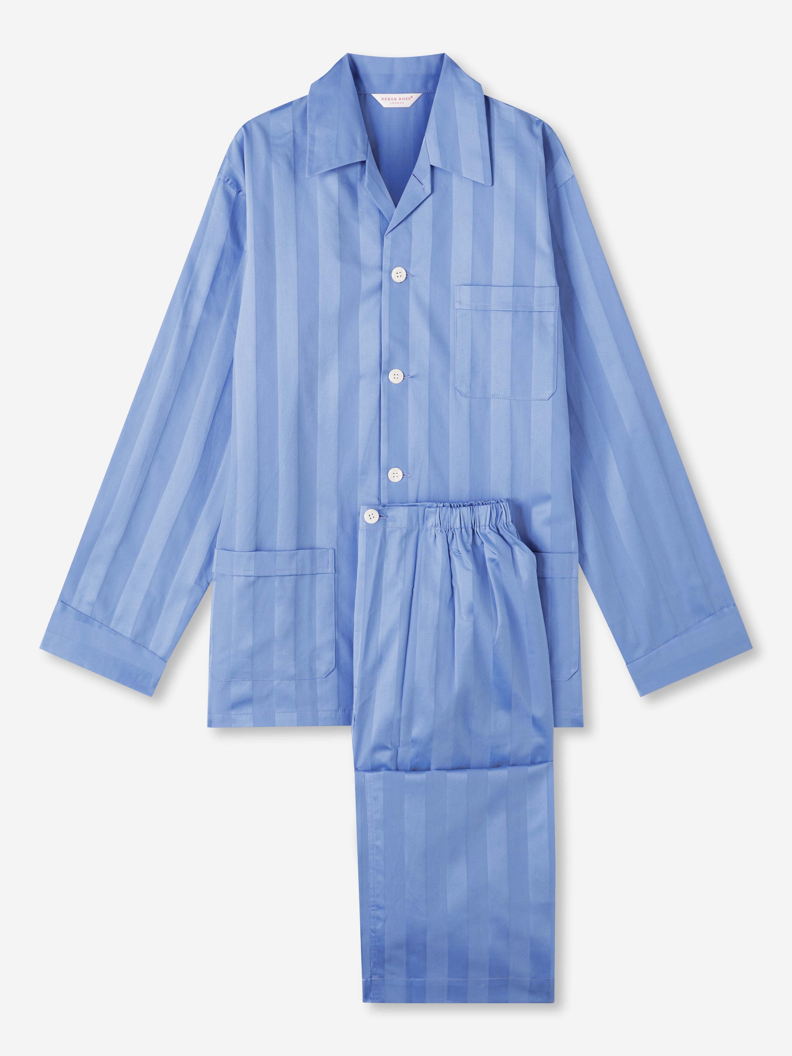 Men's Classic Fit Pyjamas Lingfield Cotton French