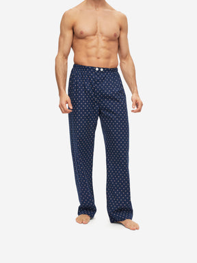 Men's Classic Fit Pyjamas Nelson 90 Cotton Batiste Navy
