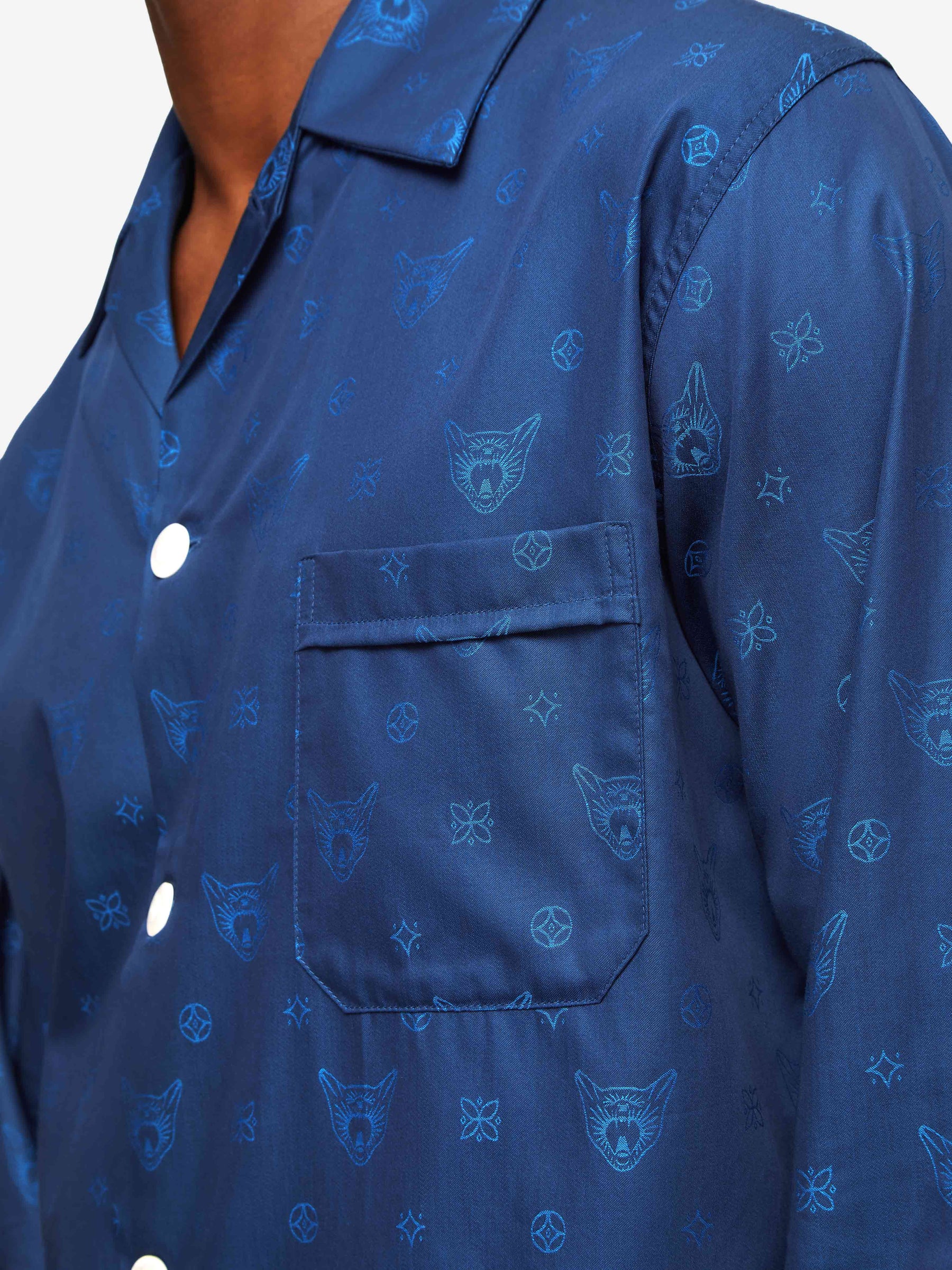 Supreme x Louis Vuitton Jacquard Silk Pajama Pant Blue Men's - SS17 - US