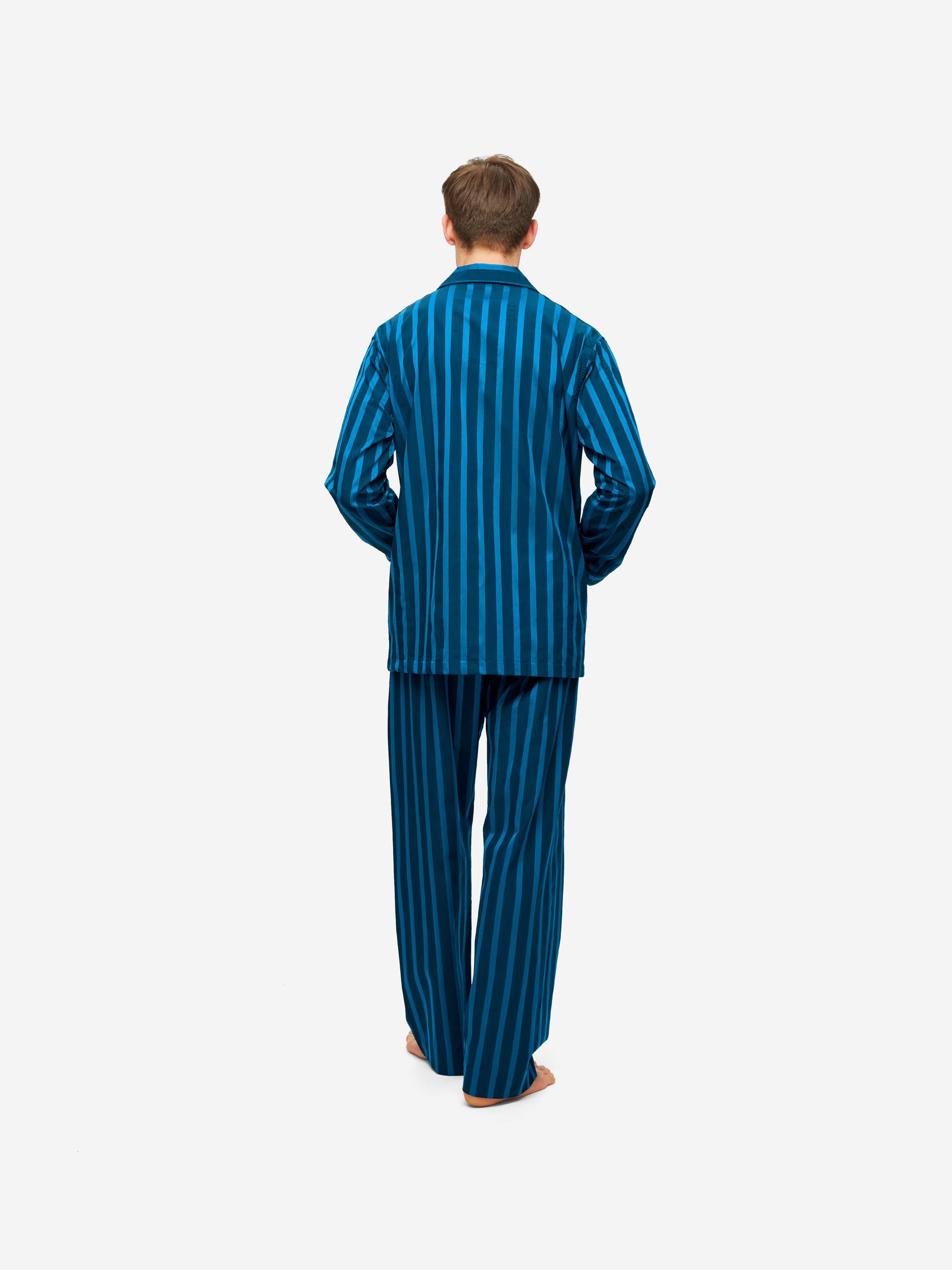 Men's Classic Fit Pyjamas Royal 218 Cotton Navy