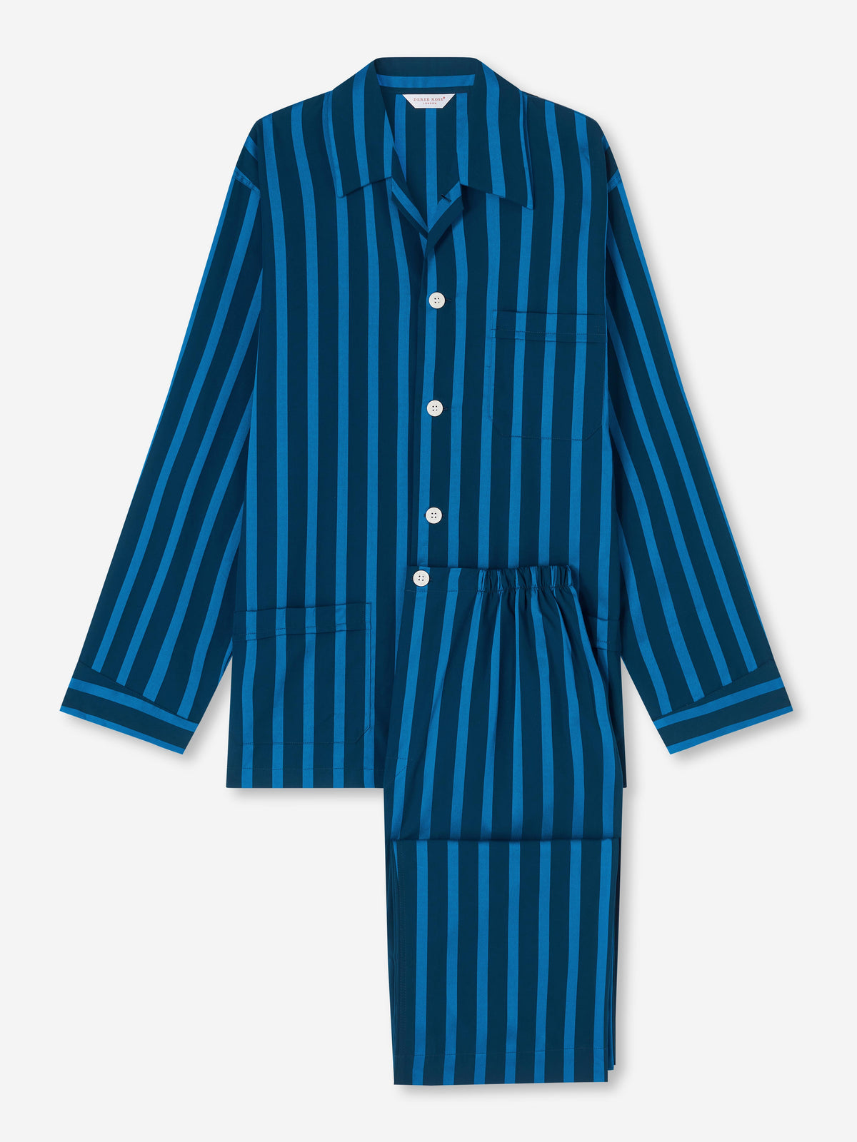 Men's Classic Fit Pyjamas Royal 218 Cotton Navy