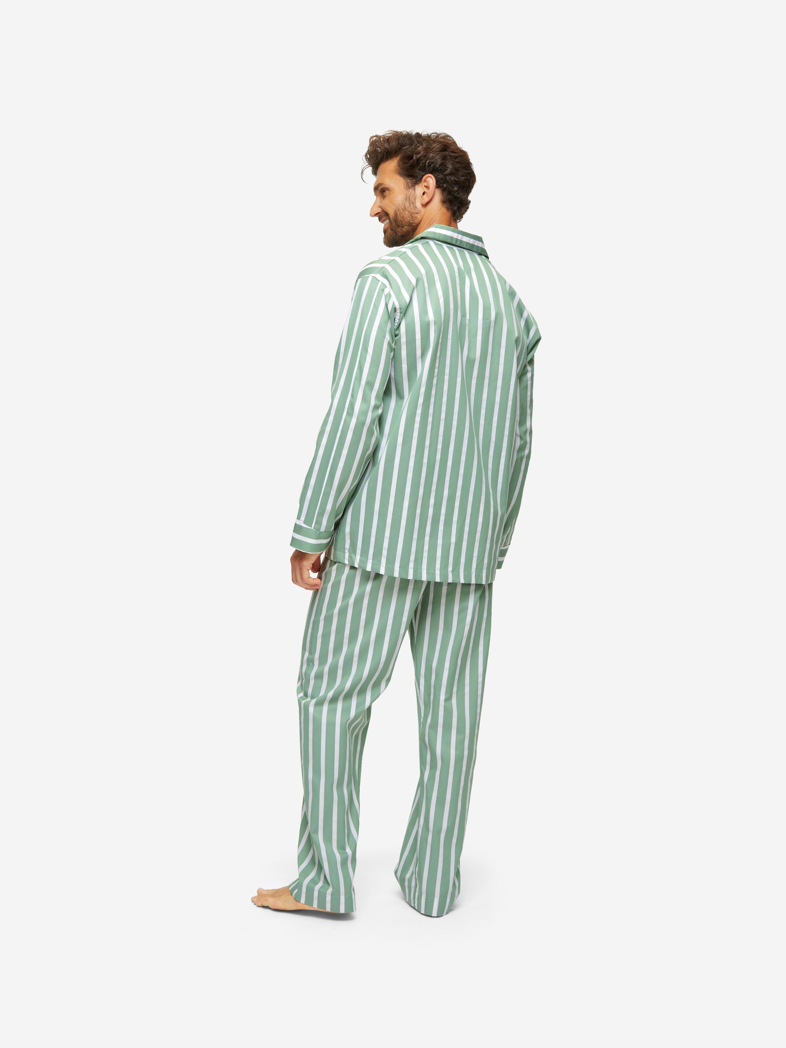 Men's Classic Fit Pyjamas Royal 219 Cotton Green