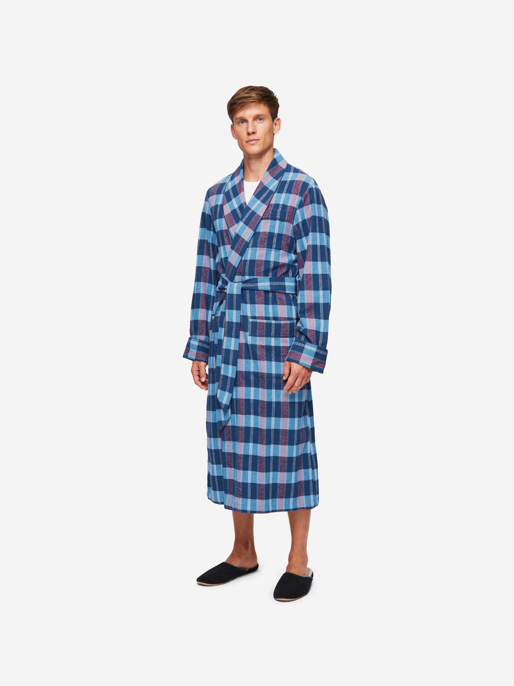Brushed cotton clearance dressing gown mens