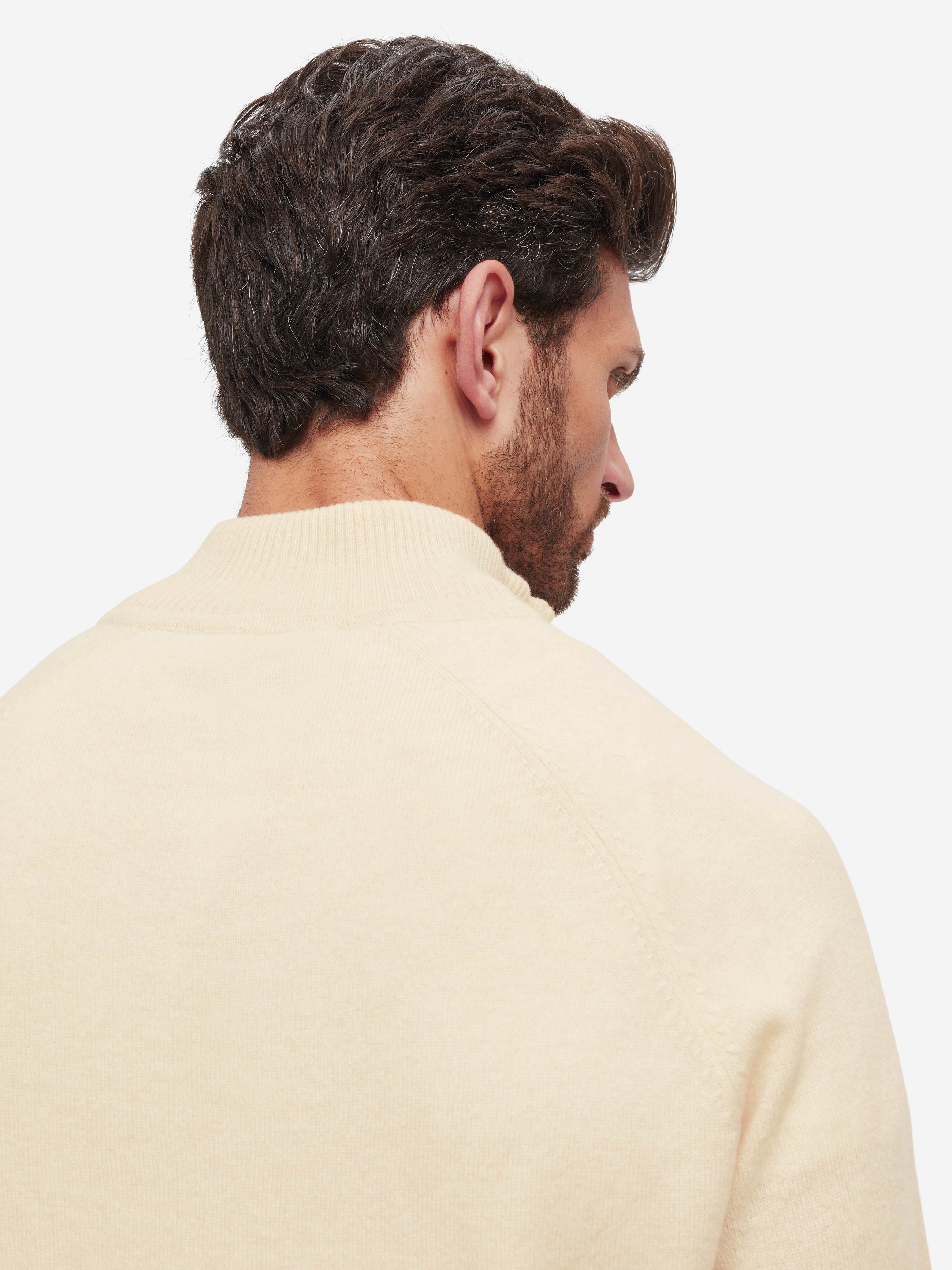 Men's Half-Zip Sweater Finley Cashmere Cream