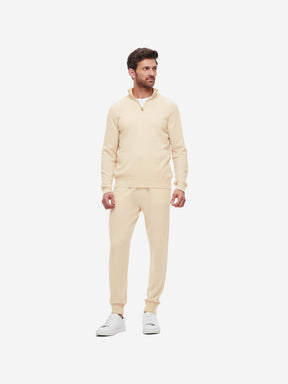 Men's Half-Zip Sweater Finley Cashmere Cream