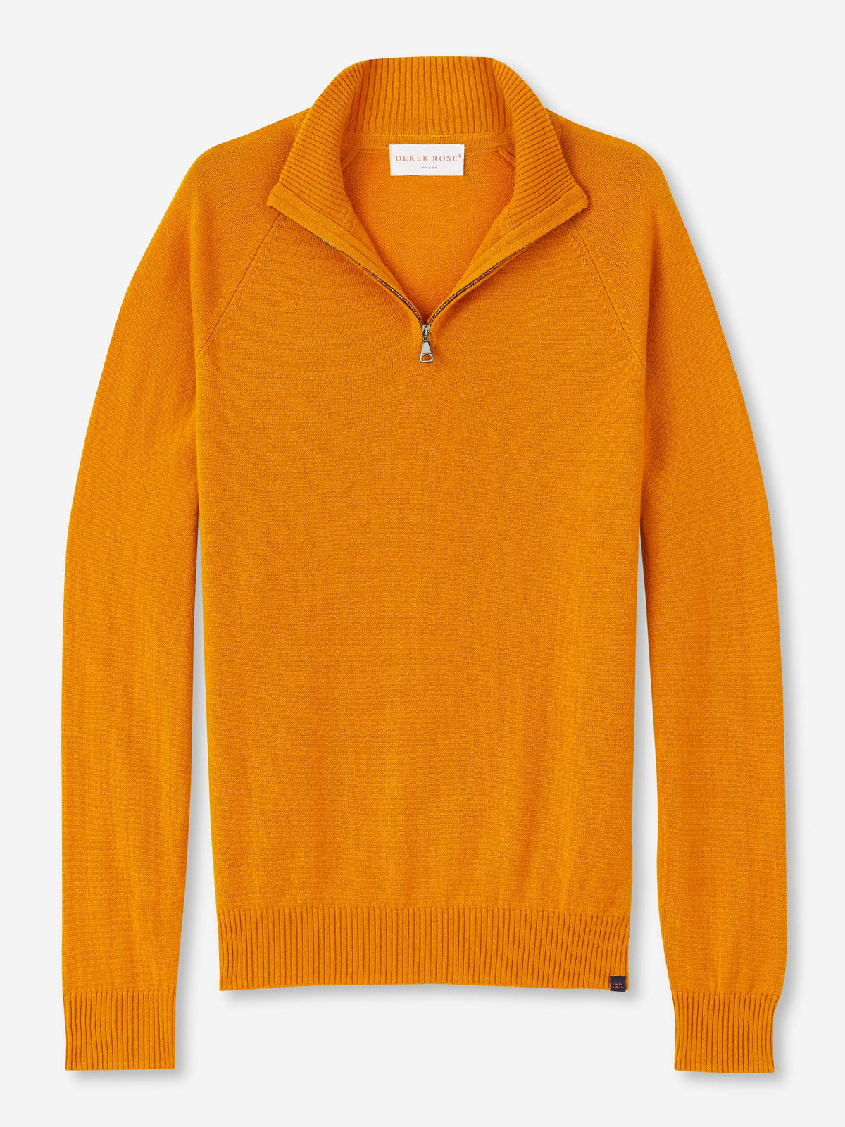 Men's Half-Zip Sweater Finley Cashmere Orange