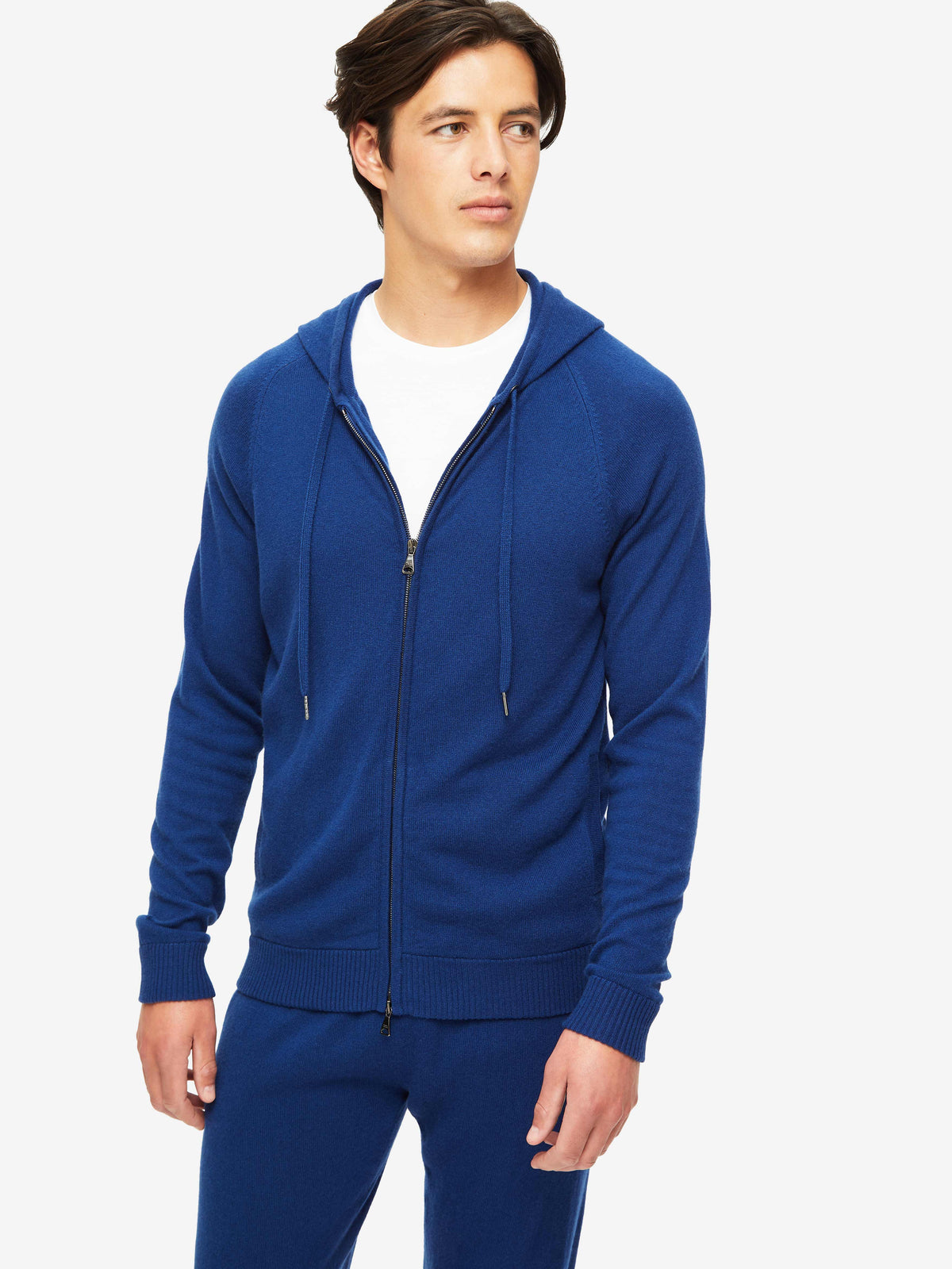 Men's Hoodie Finley Cashmere Electric Blue