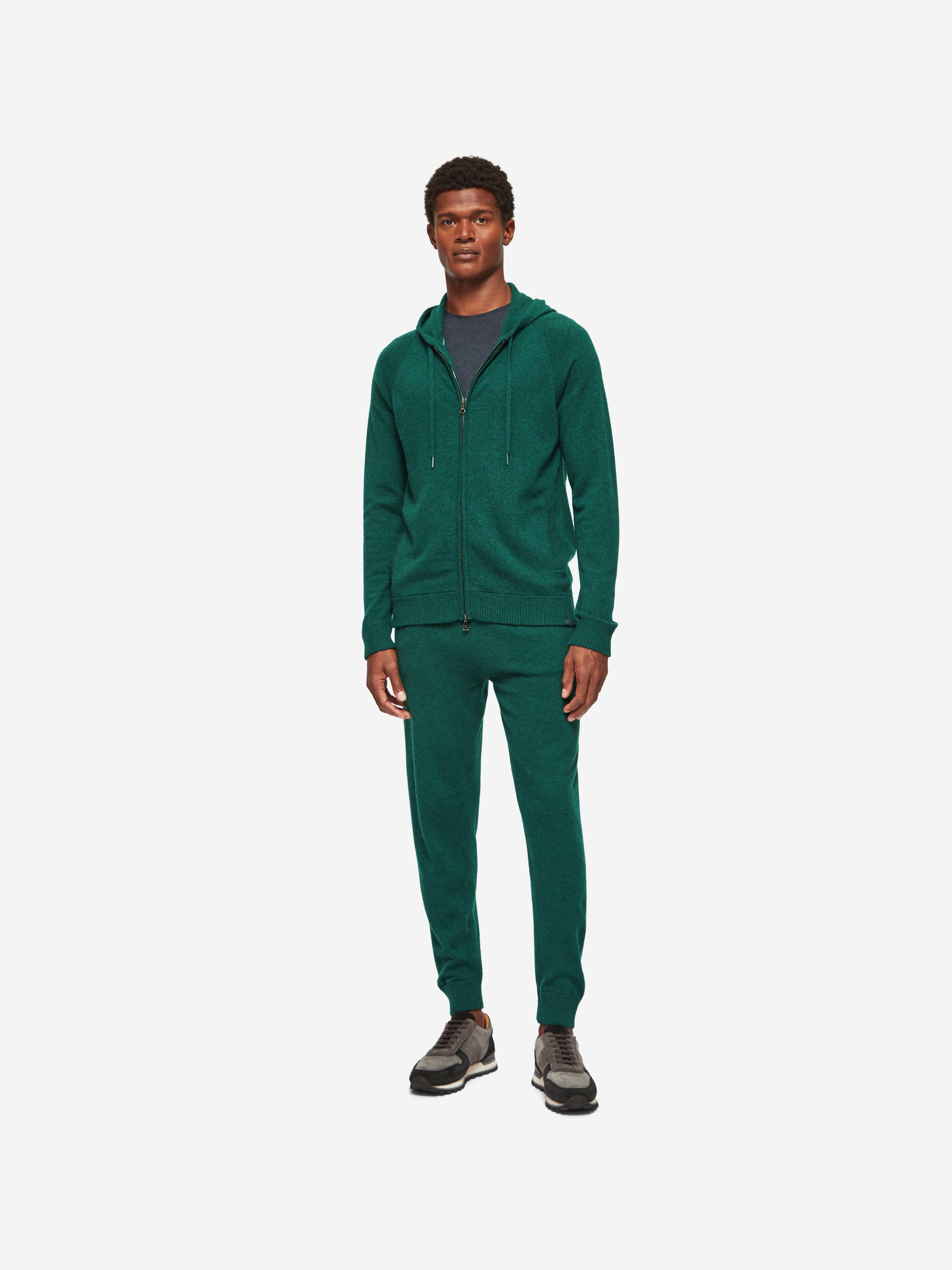 Men s Hoodie Finley Cashmere Dark Green Heather