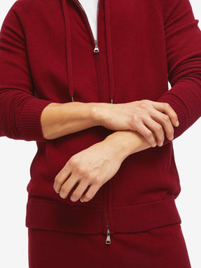 Men's Hoodie Finley Cashmere Ruby