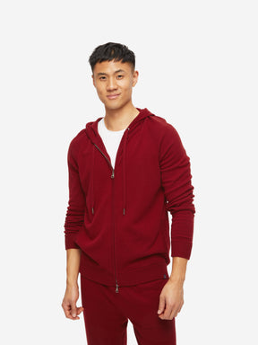 Men's Hoodie Finley Cashmere Ruby