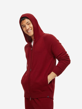 Men's Hoodie Finley Cashmere Ruby